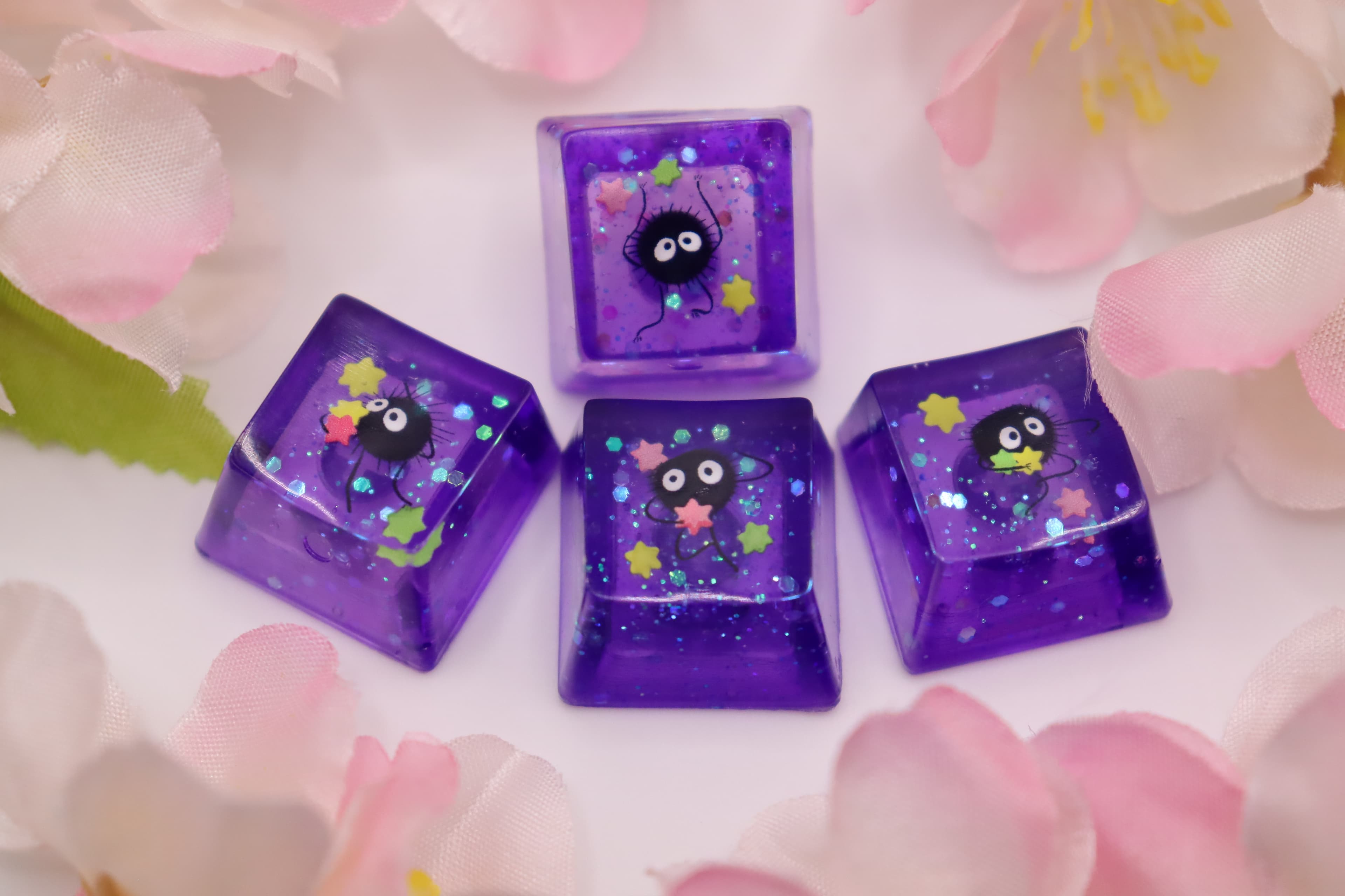 Magical Soot Sprite Arrow Keycaps